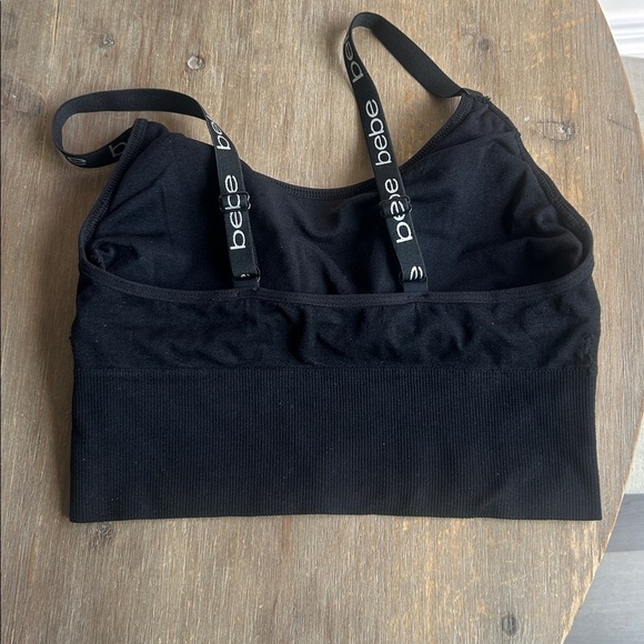 Bebe Intimates 2 Pack Seamless Longline Bramis Removable Pads Black White Sz M - Picture 7 of 13